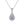 Moissanite Teardrop Wedding Necklace