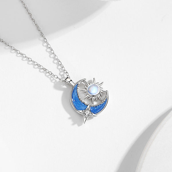 Sun Moon Star Pendant Necklace