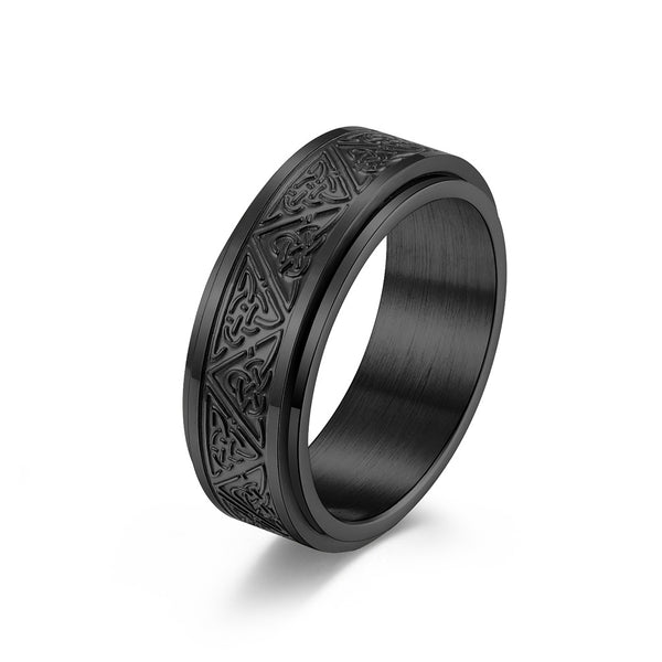 Celtic Trinity Knot Fidget Spinner Ring