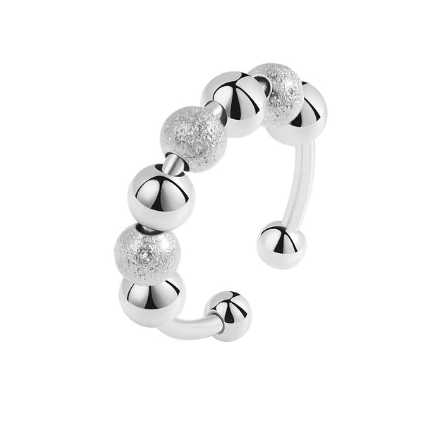 Round Beads Fidget Spinner Ring