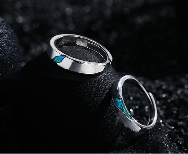 Milky Way Galaxy Matching Couple Ring