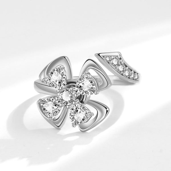 Four Leaf Clover Fidget Spinner Ring