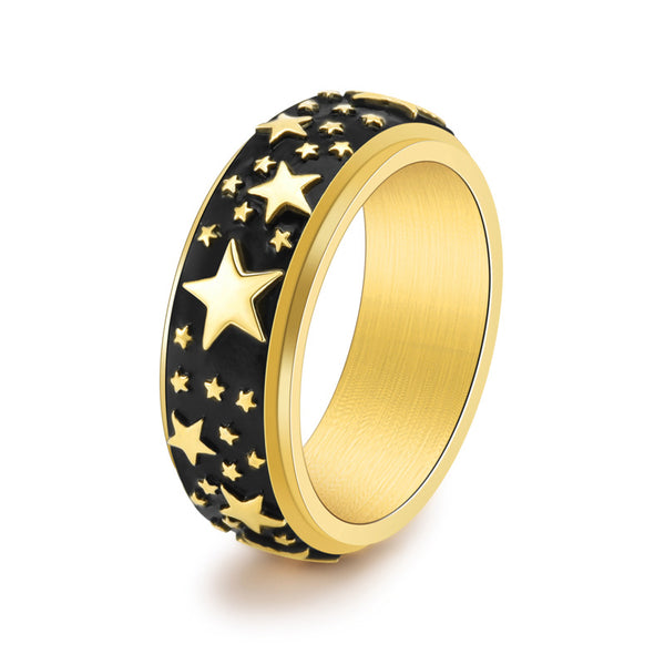 Custom Star Anxiety Fidget Spinner Ring