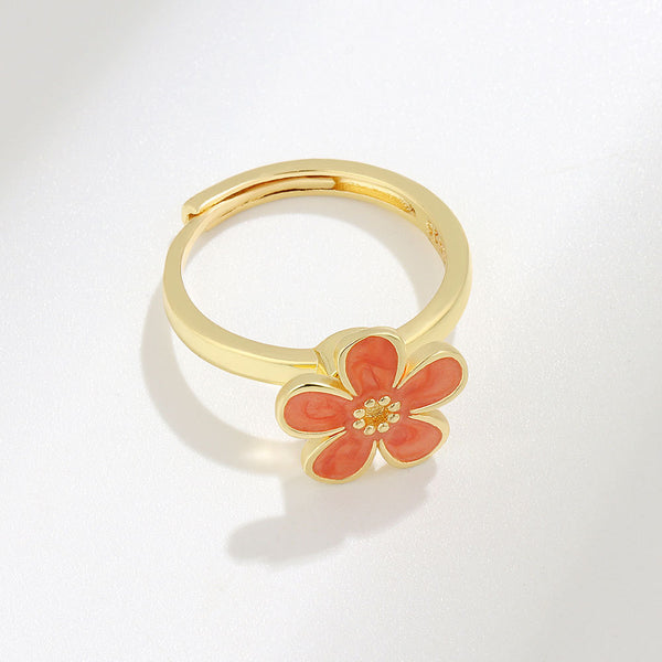 Flower Anxiety Fidget Spinner Ring