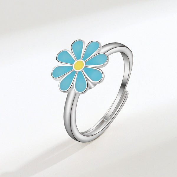 Flower Anxiety Fidget Spinner Ring