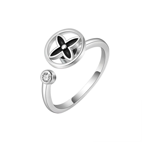 Four Leaf Clover Fidget Spinner Ring