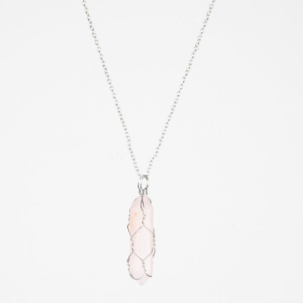 Crystal Raw Stone Healing Necklace