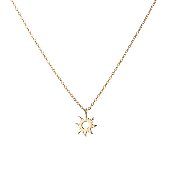 Flaming Sun Charm Necklace – Perimade & Co.
