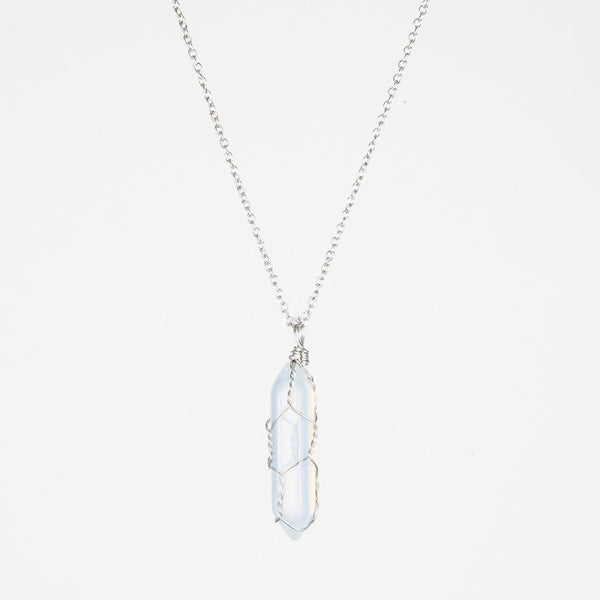 Crystal Raw Stone Healing Necklace