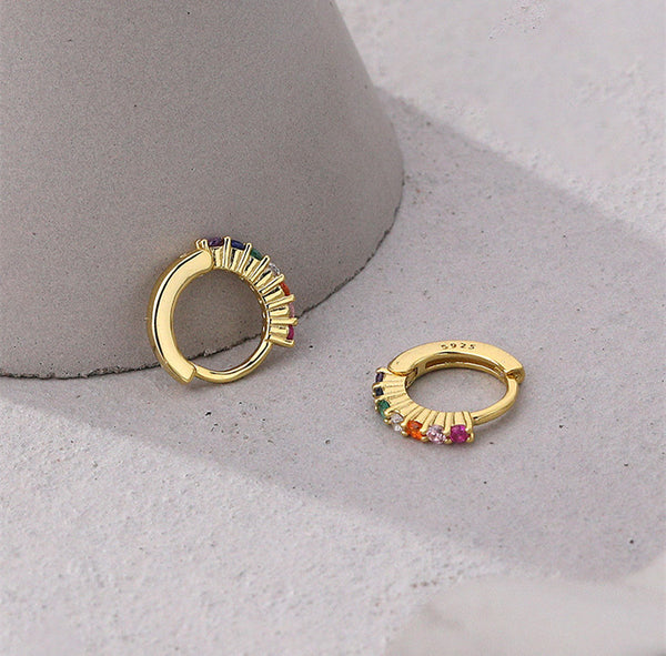 Rainbow LGBTQ Pride Hoop Earrings