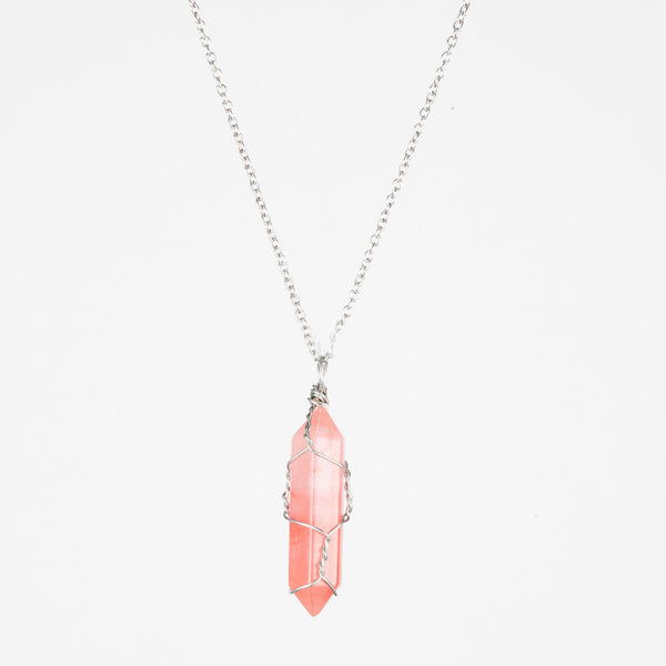 Crystal Raw Stone Healing Necklace