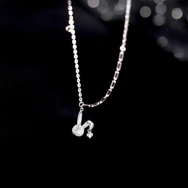 Dainty Bunny Rabbit Charm Necklace