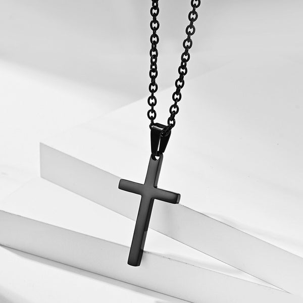 Stainless Steel Cross Pendant Necklace