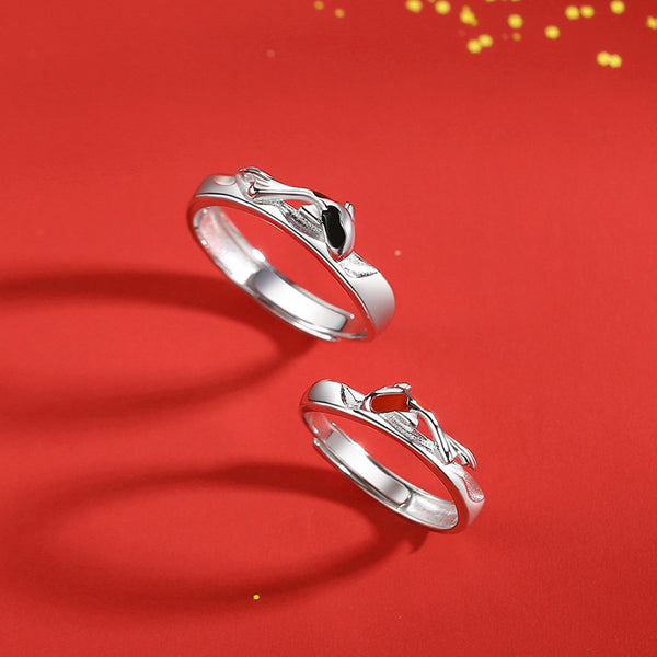 Koi Fish Matching Couple Ring