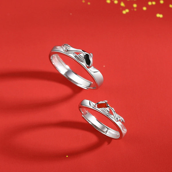 Designer Platinum Couple Rings with Single Diamonds JL PT 338