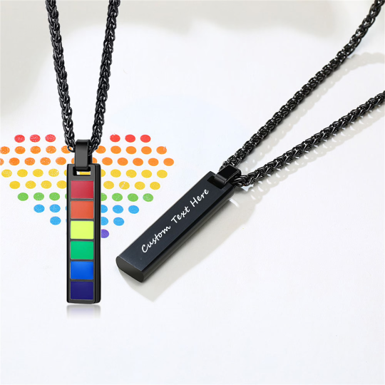 Rainbow LGBTQ Pride Pendant Necklace