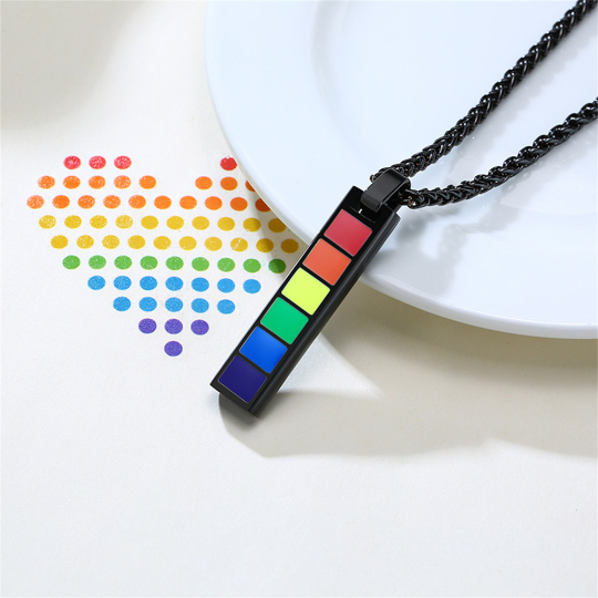 Rainbow LGBTQ Pride Pendant Necklace