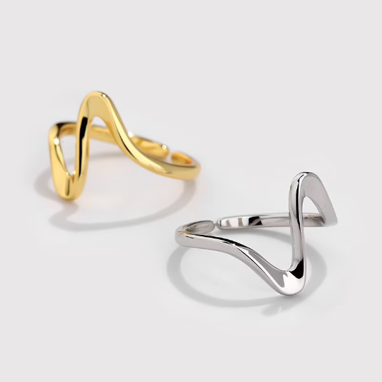 Infinity Wave Stackable Ring