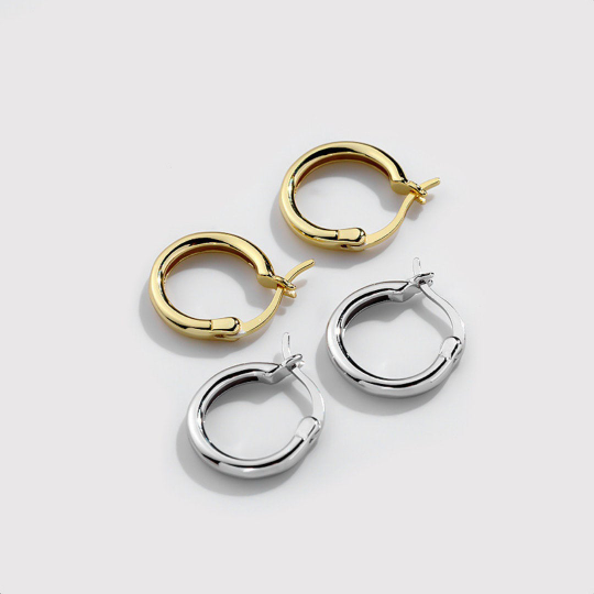 Simple Minimalist Hoop Earrings