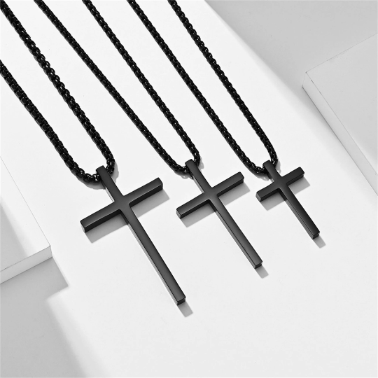 Stainless Steel Cross Pendant Necklace