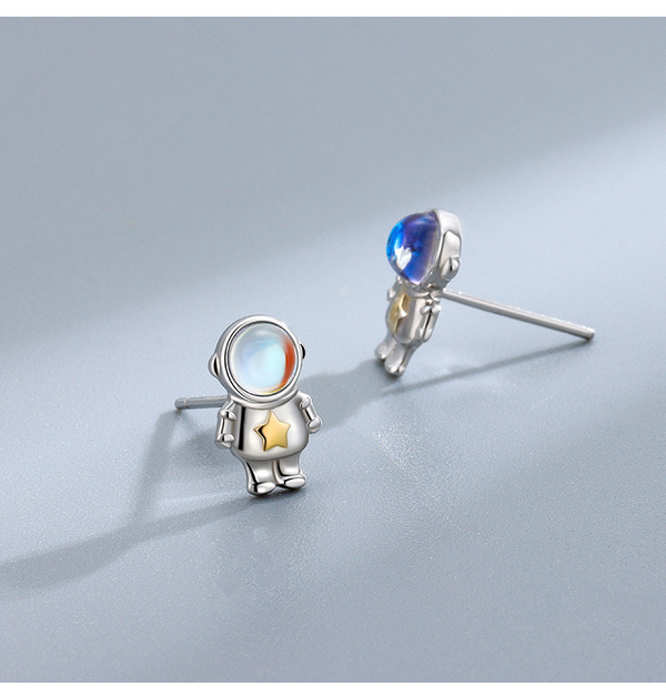 Astronaut Star Spaceman Stud Earrings