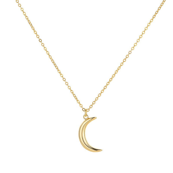 Crescent Moon Pendant Necklace