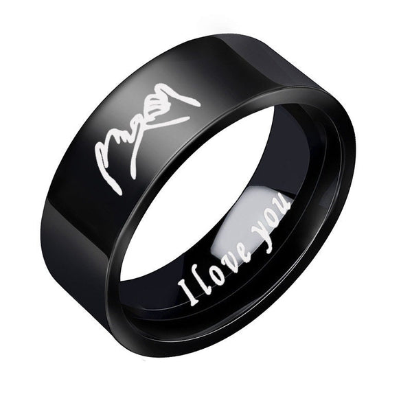 Pinky Swear Promise Couple Band Ring