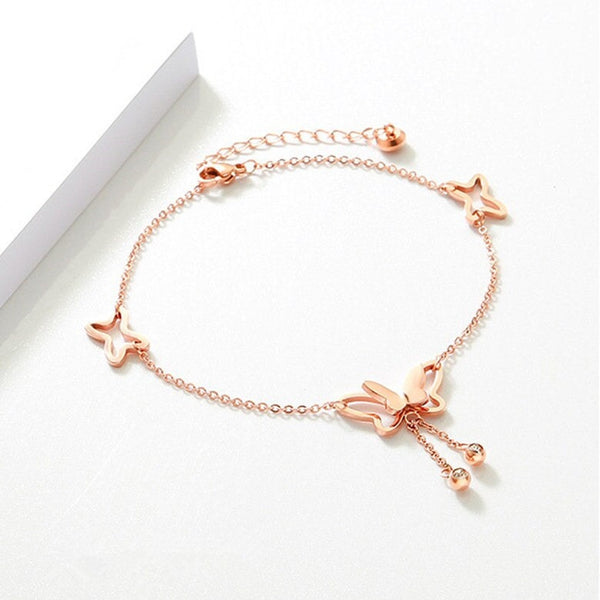 Butterfly Charm Ankle Bracelet Anklet