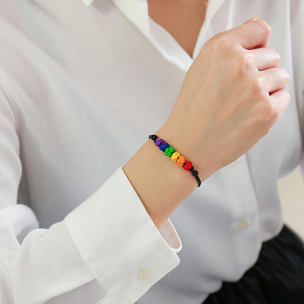 Rainbow LGBTQ Pride Couple Bracelet