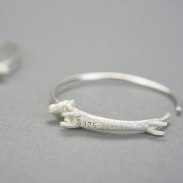 Dachshund Dog Hoop Earrings