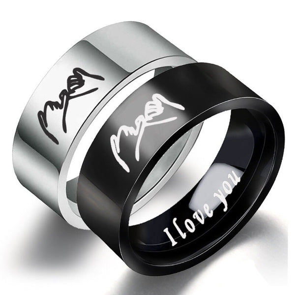 Pinky Swear Promise Couple Band Ring