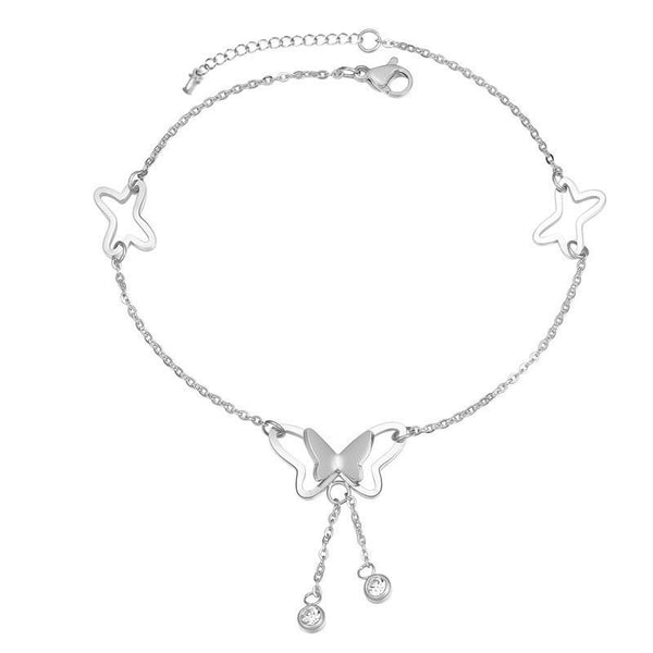 Butterfly Charm Ankle Bracelet Anklet