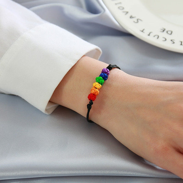 Rainbow LGBTQ Pride Couple Bracelet