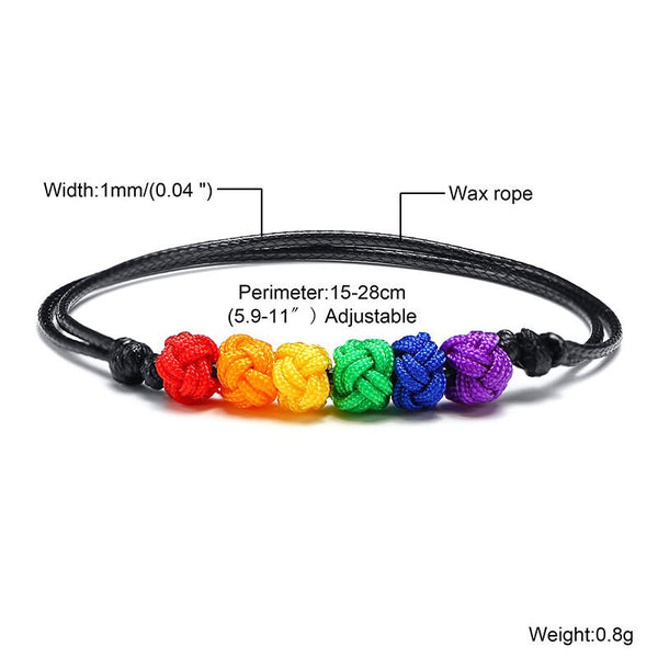 Rainbow LGBTQ Pride Couple Bracelet