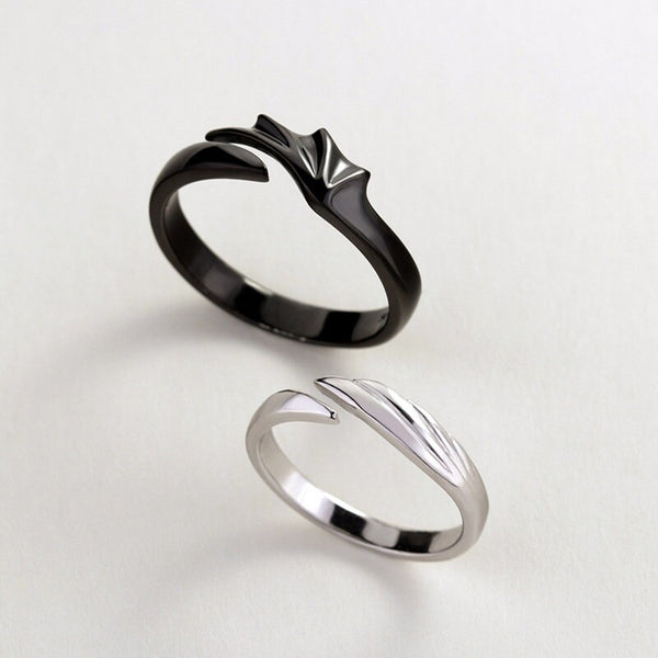 Angel Devil Wing Couple Matching Ring