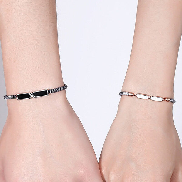 Mobius Strip Couple Matching Bracelet