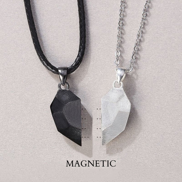 Magnetic Heart Couple Matching Necklace