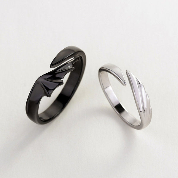 Angel Devil Wing Couple Matching Ring