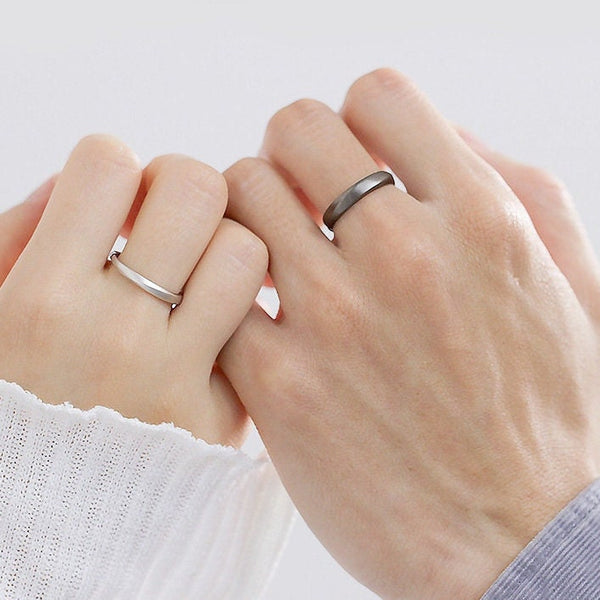 Mobius Strip Couple Matching Ring