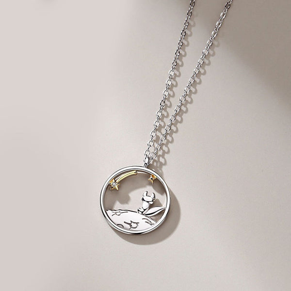 The Little Prince Fox Couple Necklace