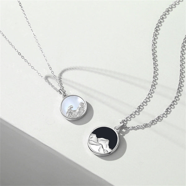 Mountain Ocean Matching Necklace