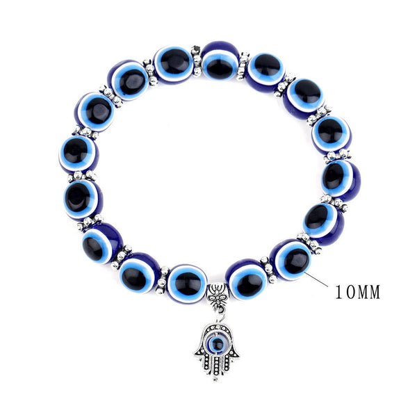 Turkish Blue Evil Eye Beaded Bracelet