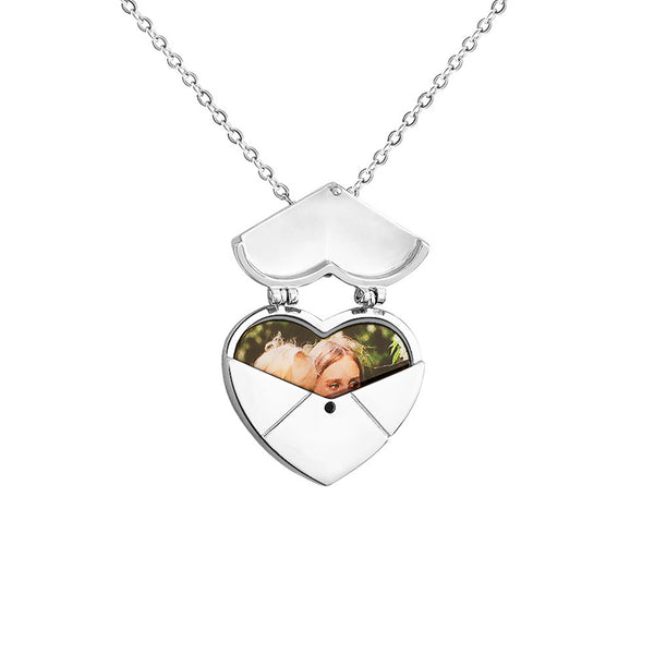 Heart Custom Photo Locket Pendant Necklace