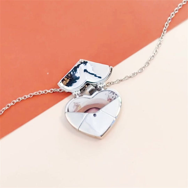 Heart Custom Photo Locket Pendant Necklace