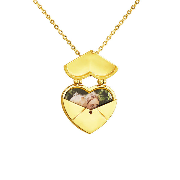 Heart Custom Photo Locket Pendant Necklace