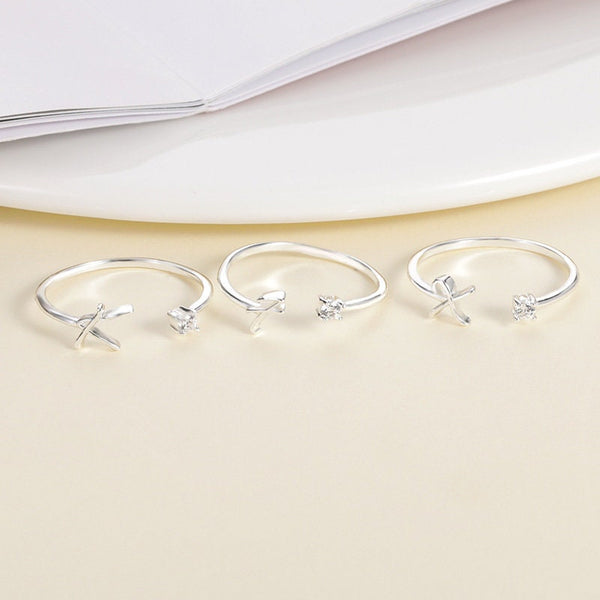 Initial Letter Stackable Ring