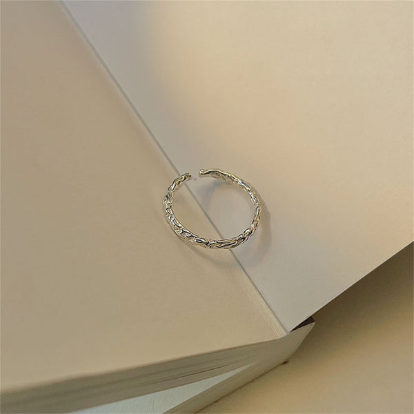 Sterling Silver Free Form Slim Band Ring