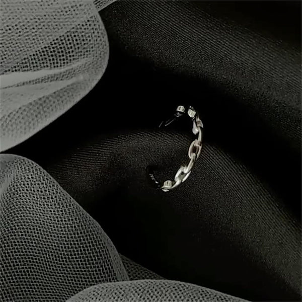 Silver Stacking Chain Ring