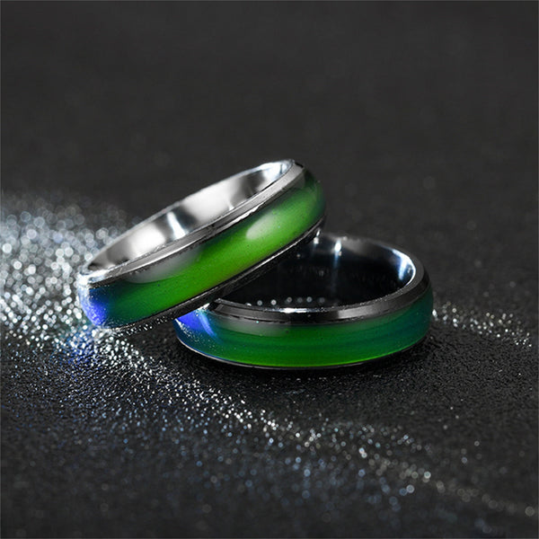 Rainbow 6mm Mood Band Ring