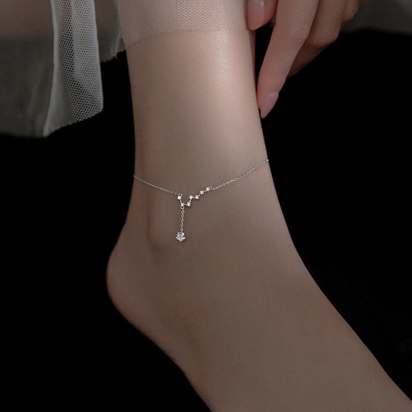 Big Dipper North Star Charm Anklet